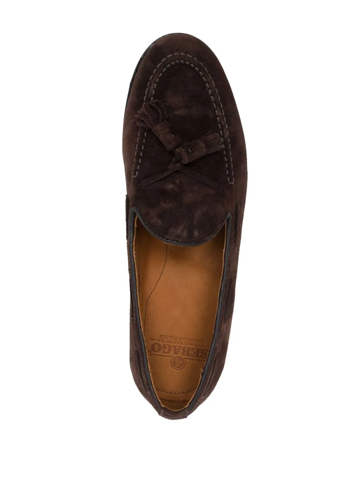Sebago Brown Leather Flat Shoes