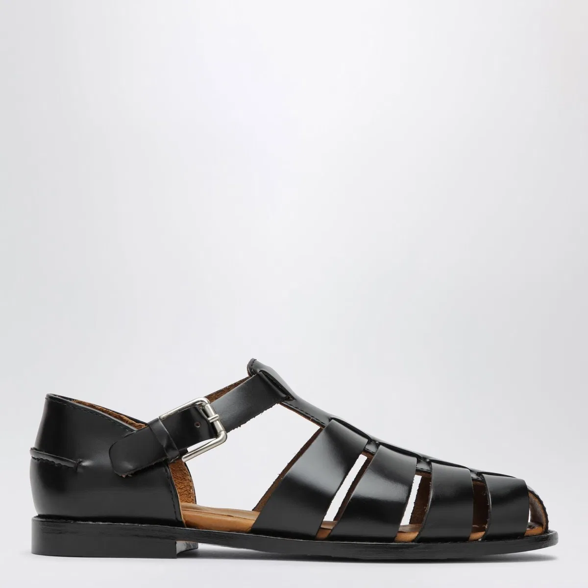 Sebago Gurkha Tale Black Leather Sandals