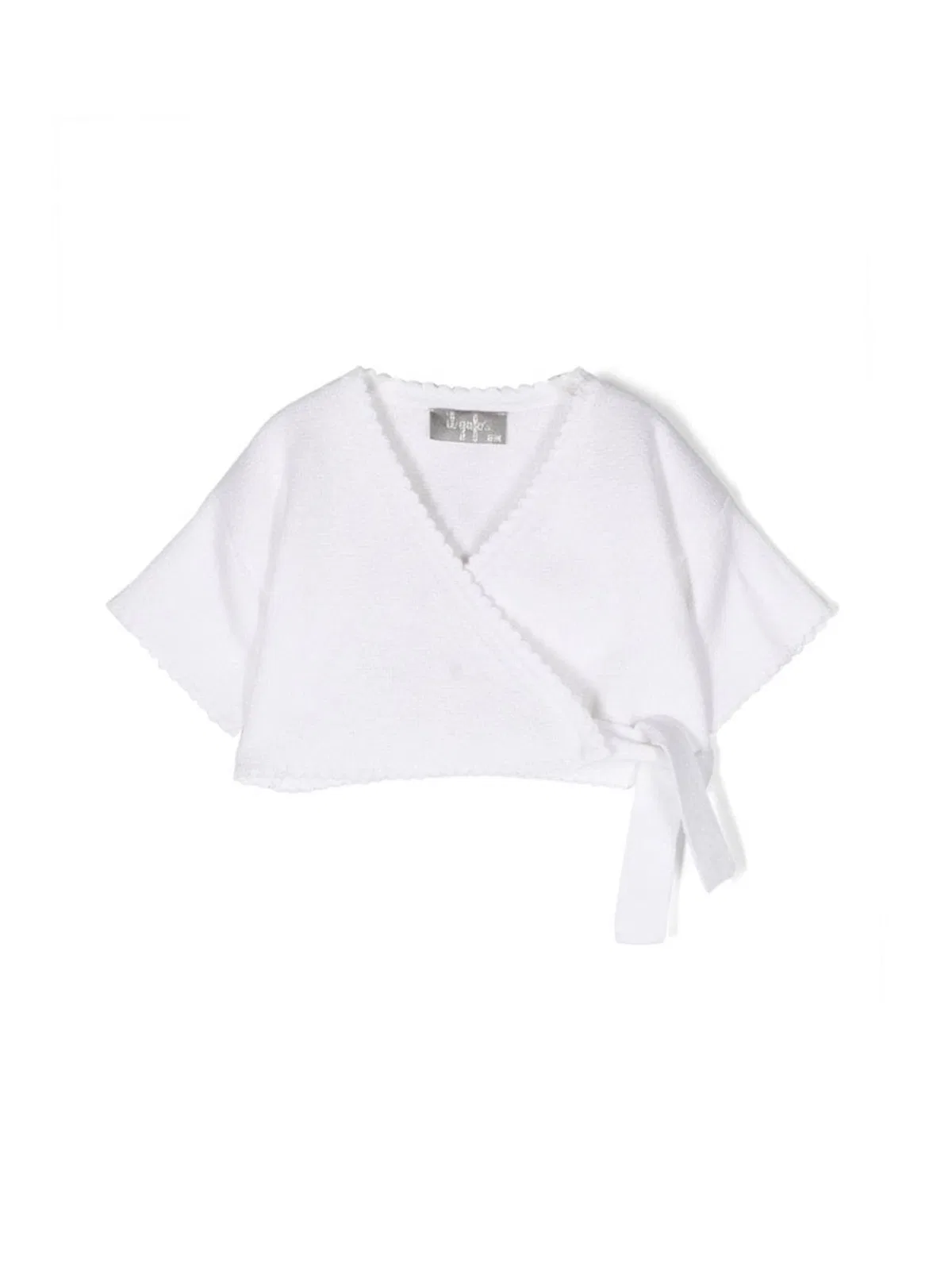 Il Gufo Cross Cardigan With Short Sleeves