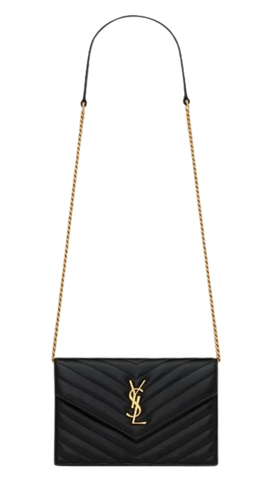 Saint Laurent Cassandre Envelope Chain Wallet