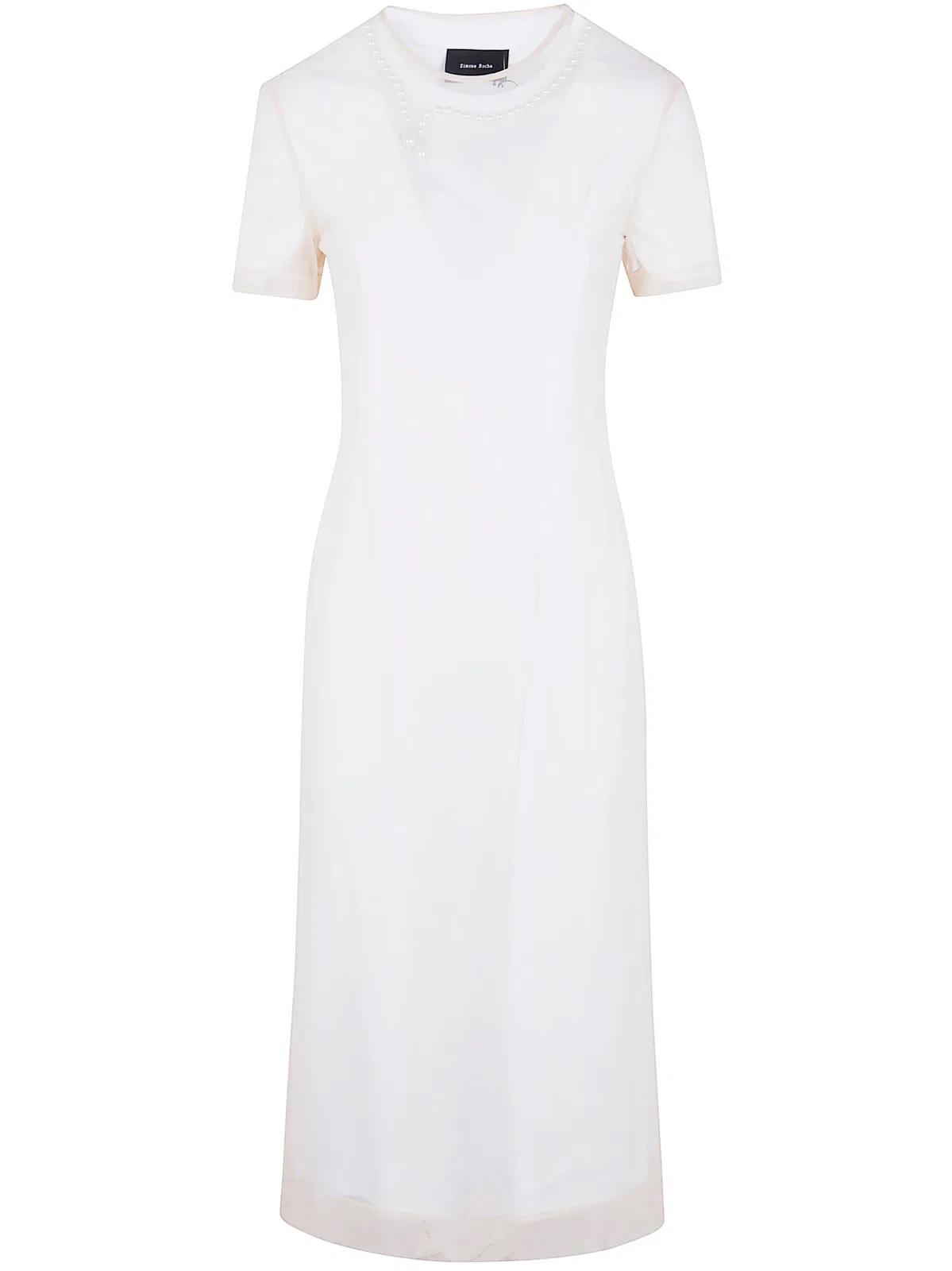 Simone Rocha "Layered Liquid" Dress With Embroidered