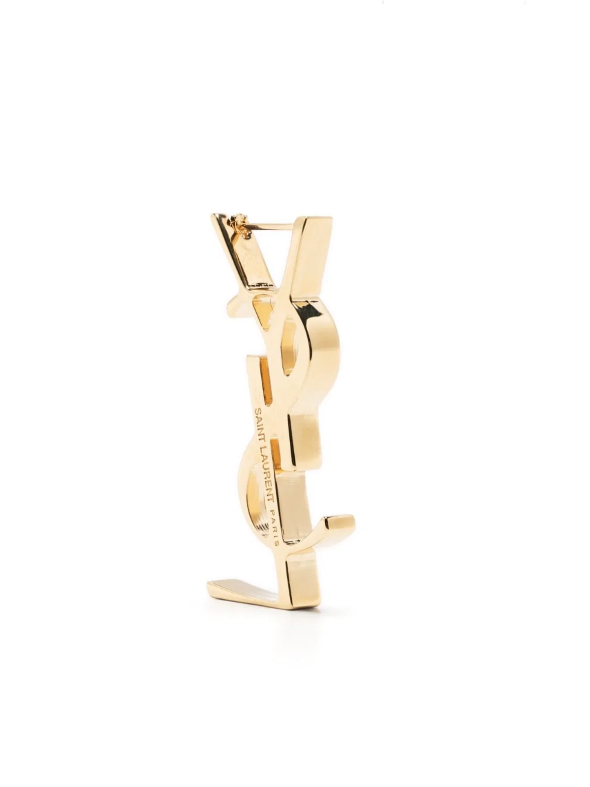 Saint Laurent Cassandre Single Earring In Metal