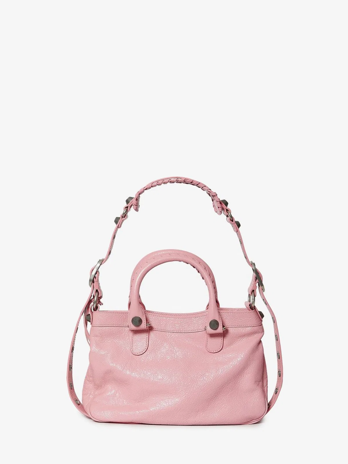 Balenciaga Pink Nappa Leather Neo Cagole Tote M Han