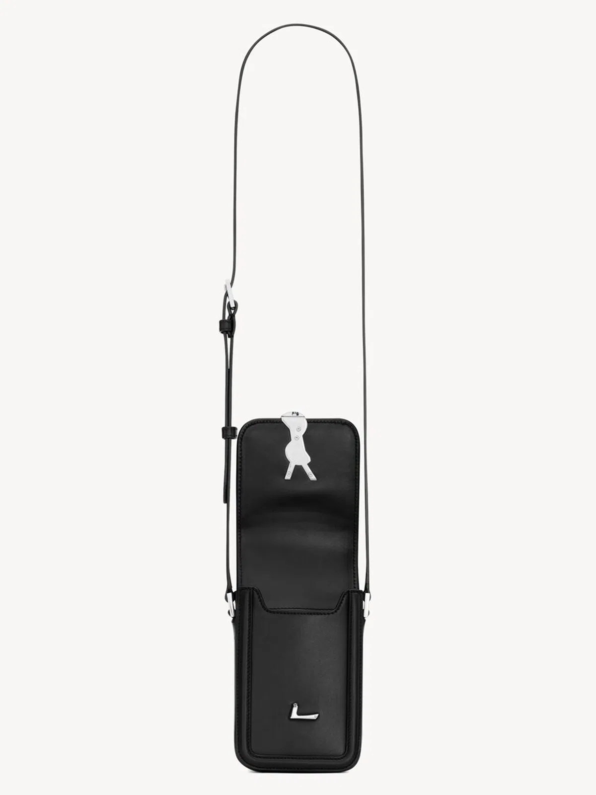 Saint Laurent Black Leather Phone Case