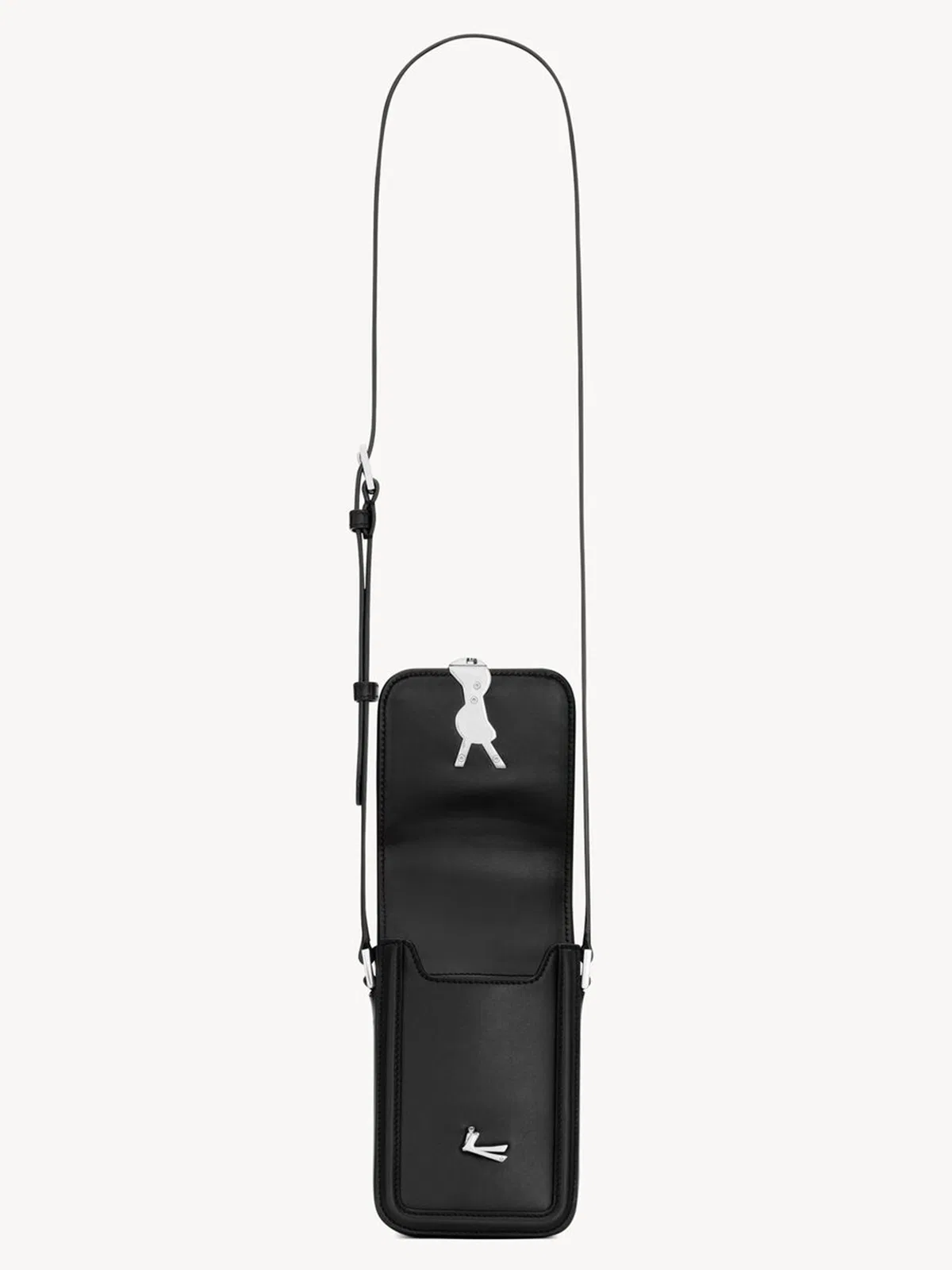 Saint Laurent Black Leather Phone Case