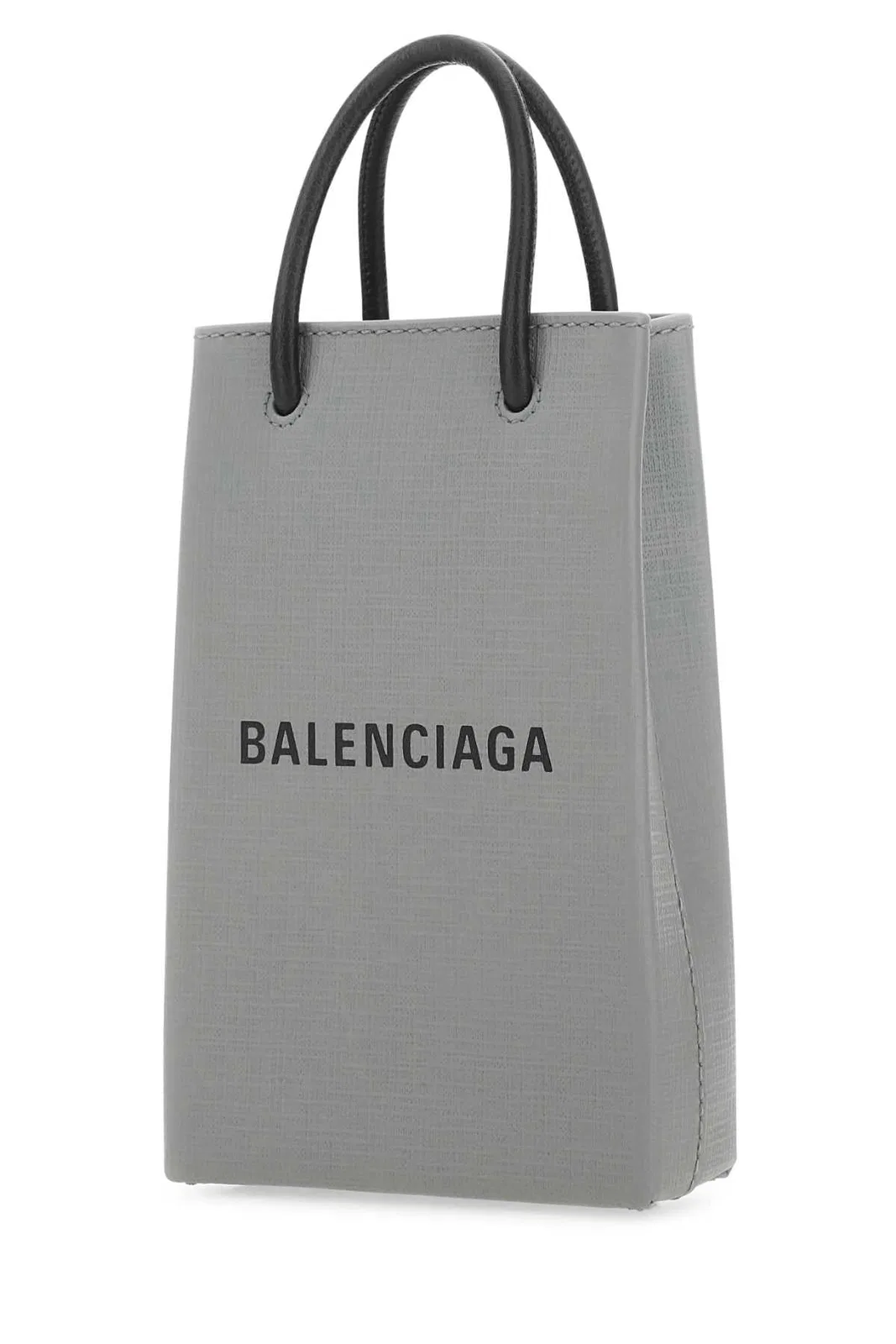 Balenciaga Grey Leather Phone Case
