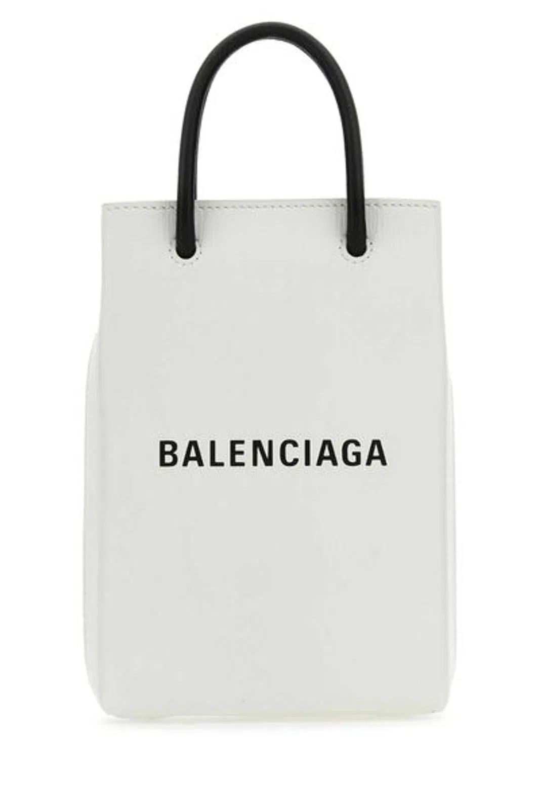 Balenciaga White Leather Phone Case