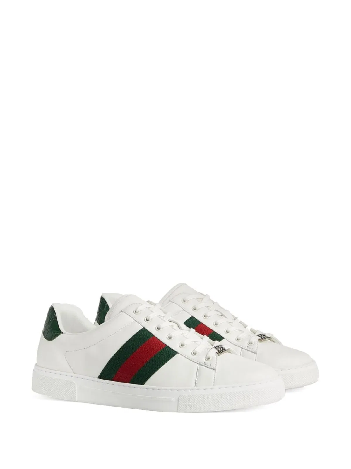 Gucci Ace Leather Low-Top Sneakers