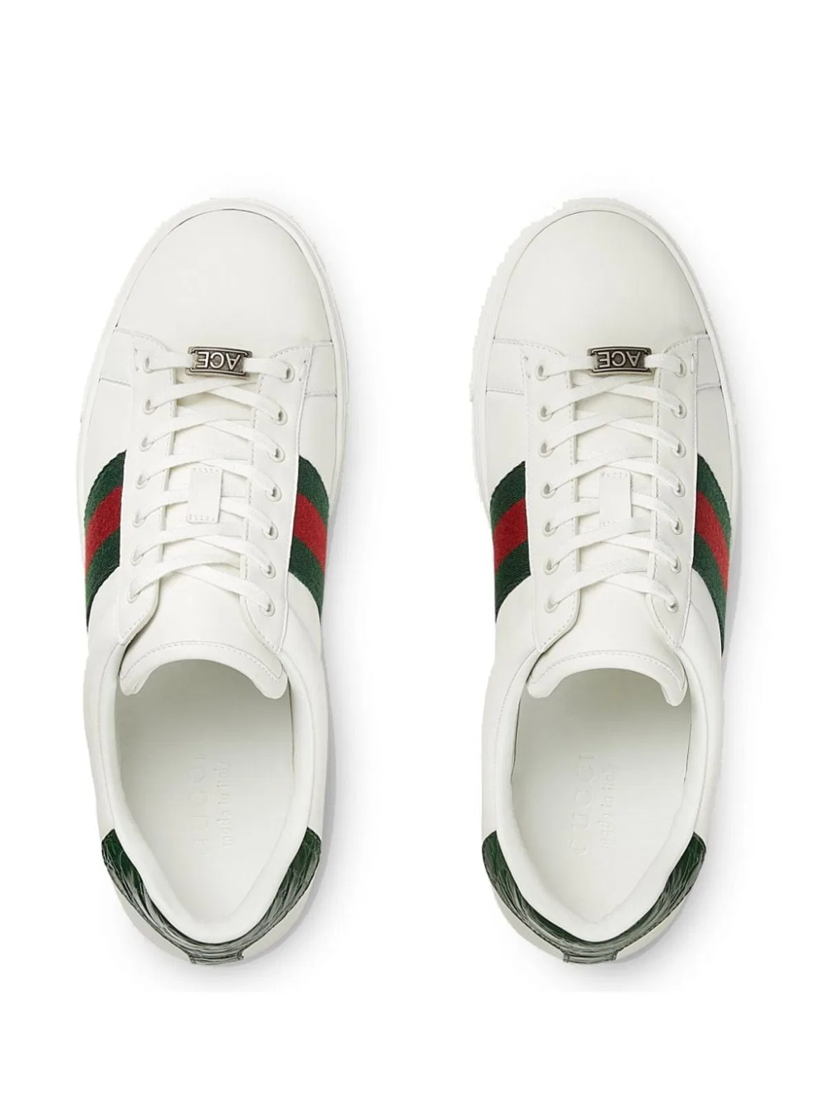 Gucci Ace Leather Low-Top Sneakers