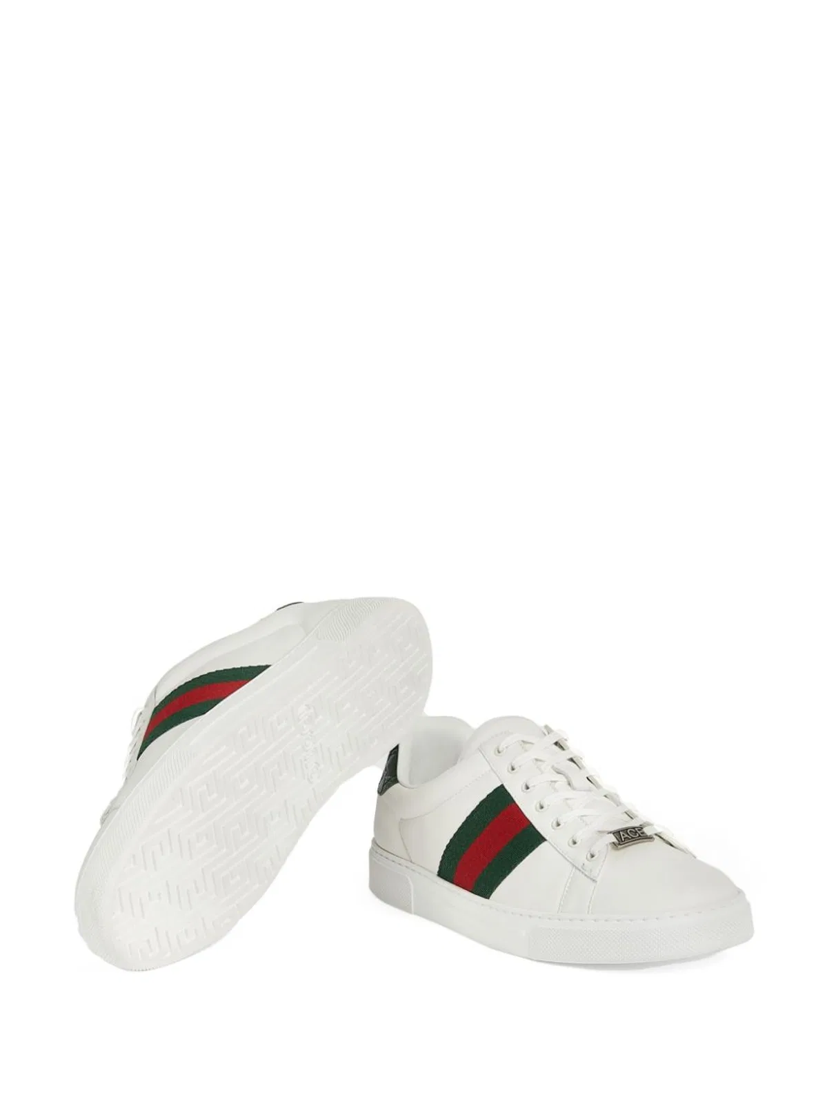 Gucci Ace Leather Low-Top Sneakers