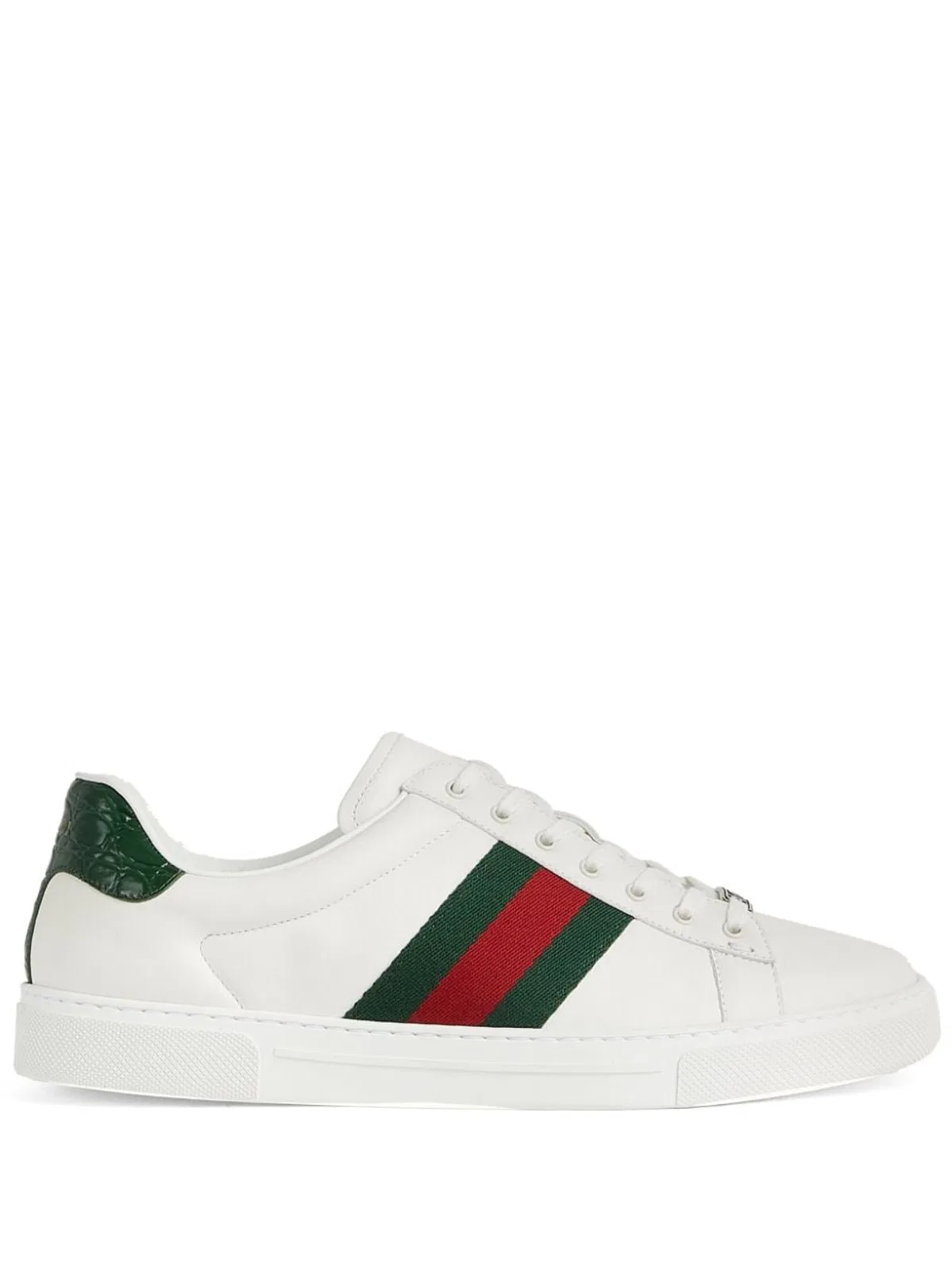 Gucci Ace Leather Low-Top Sneakers