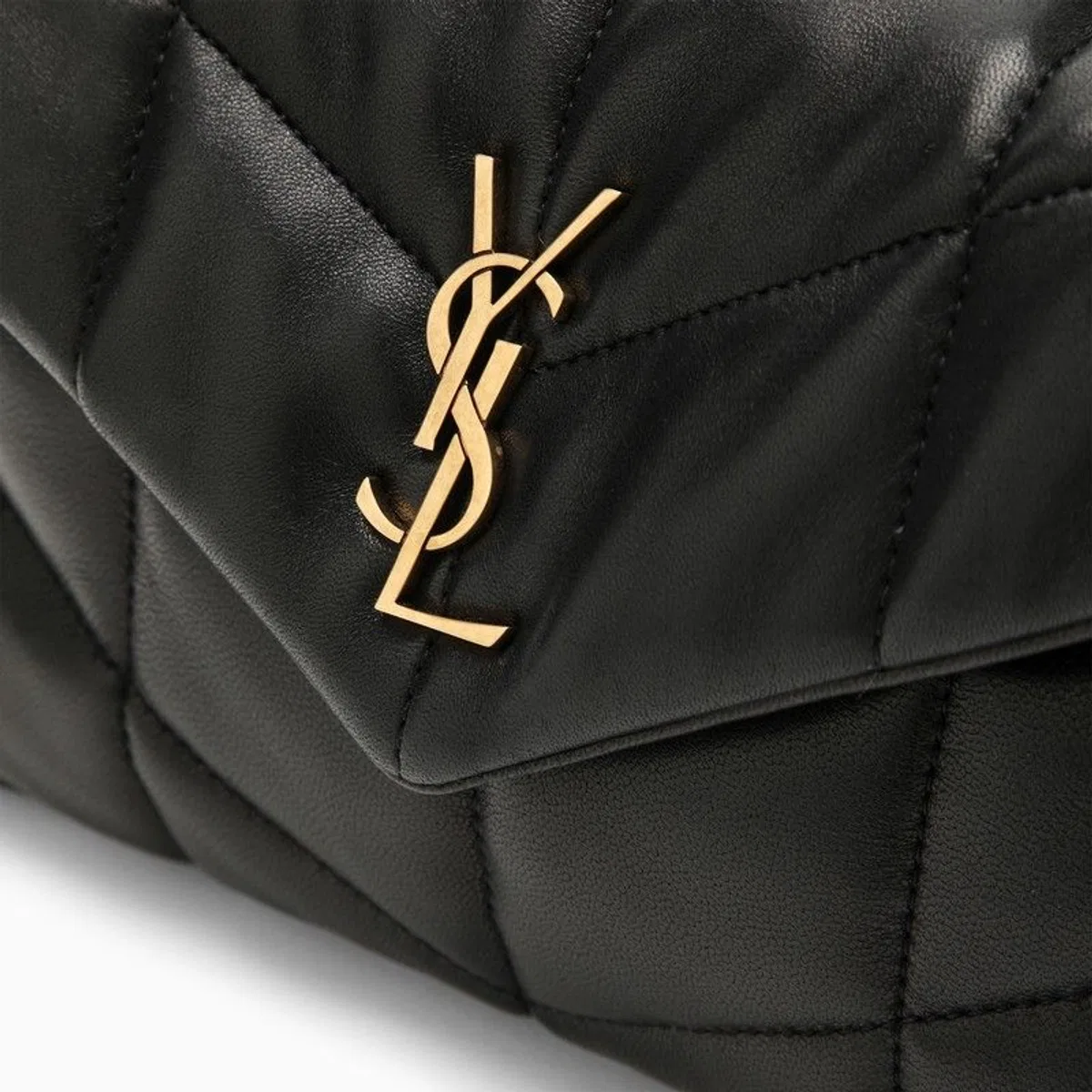 Saint Laurent Black Nappa Leather Puffer Toy Crossbody