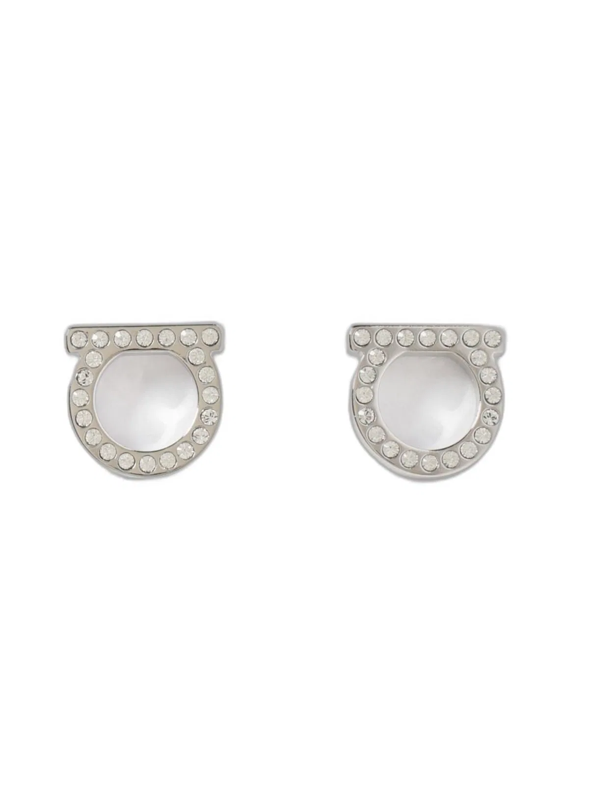 Ferragamo Gancini Crystal Earrings