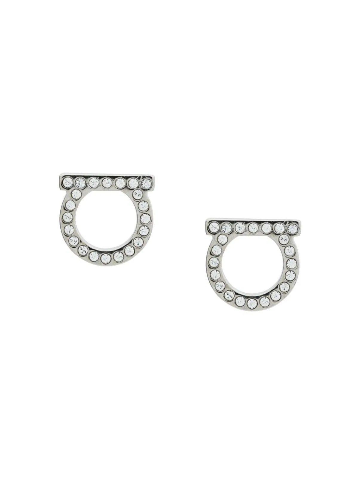 Ferragamo Gancini Crystal Earrings