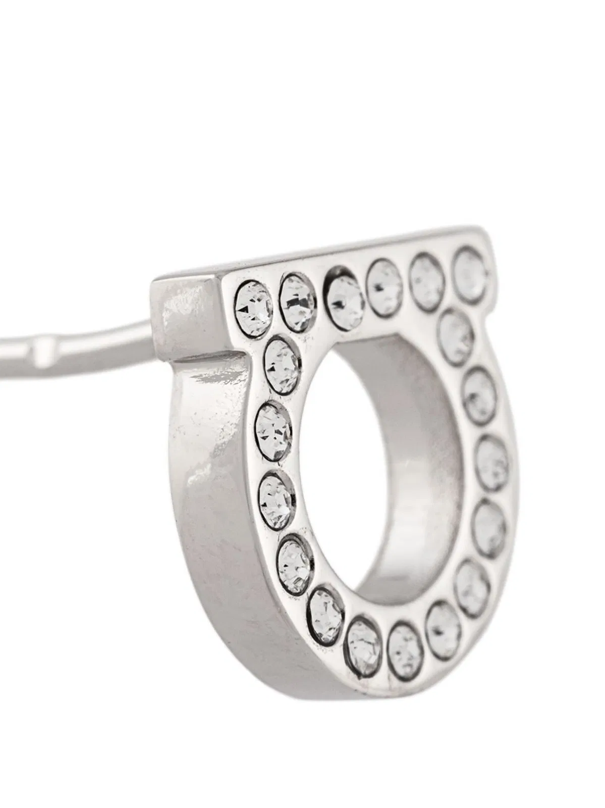 Ferragamo Gancini Crystal Earrings