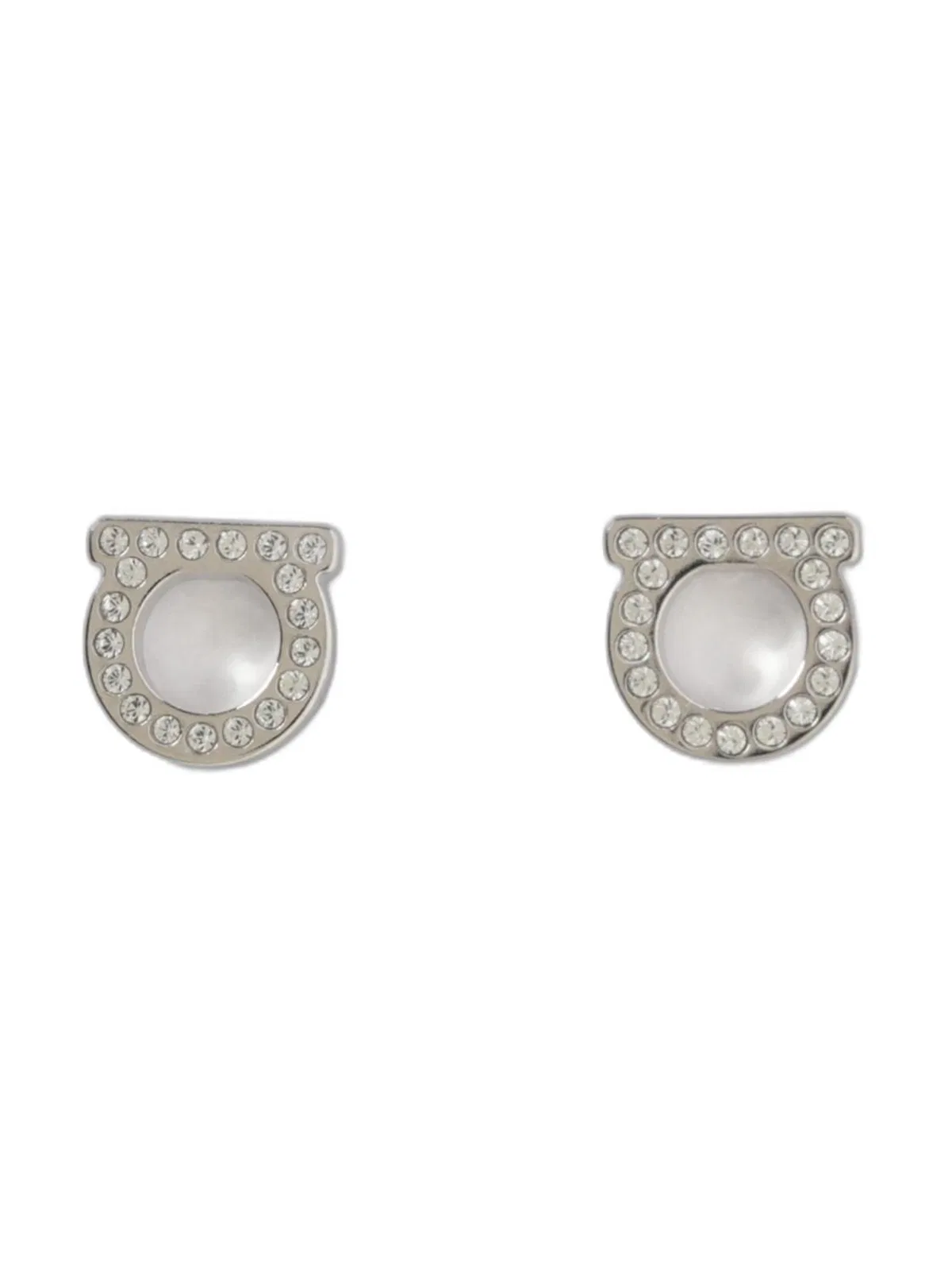 Ferragamo Gancini Crystal Earrings