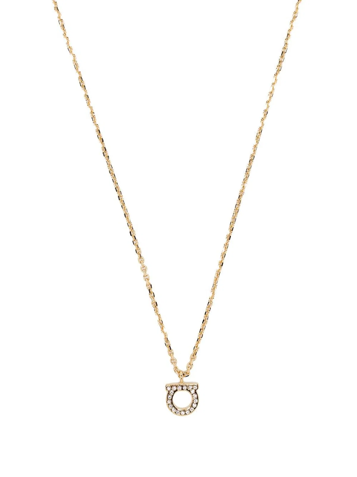 Ferragamo Gancini Crystal Necklace