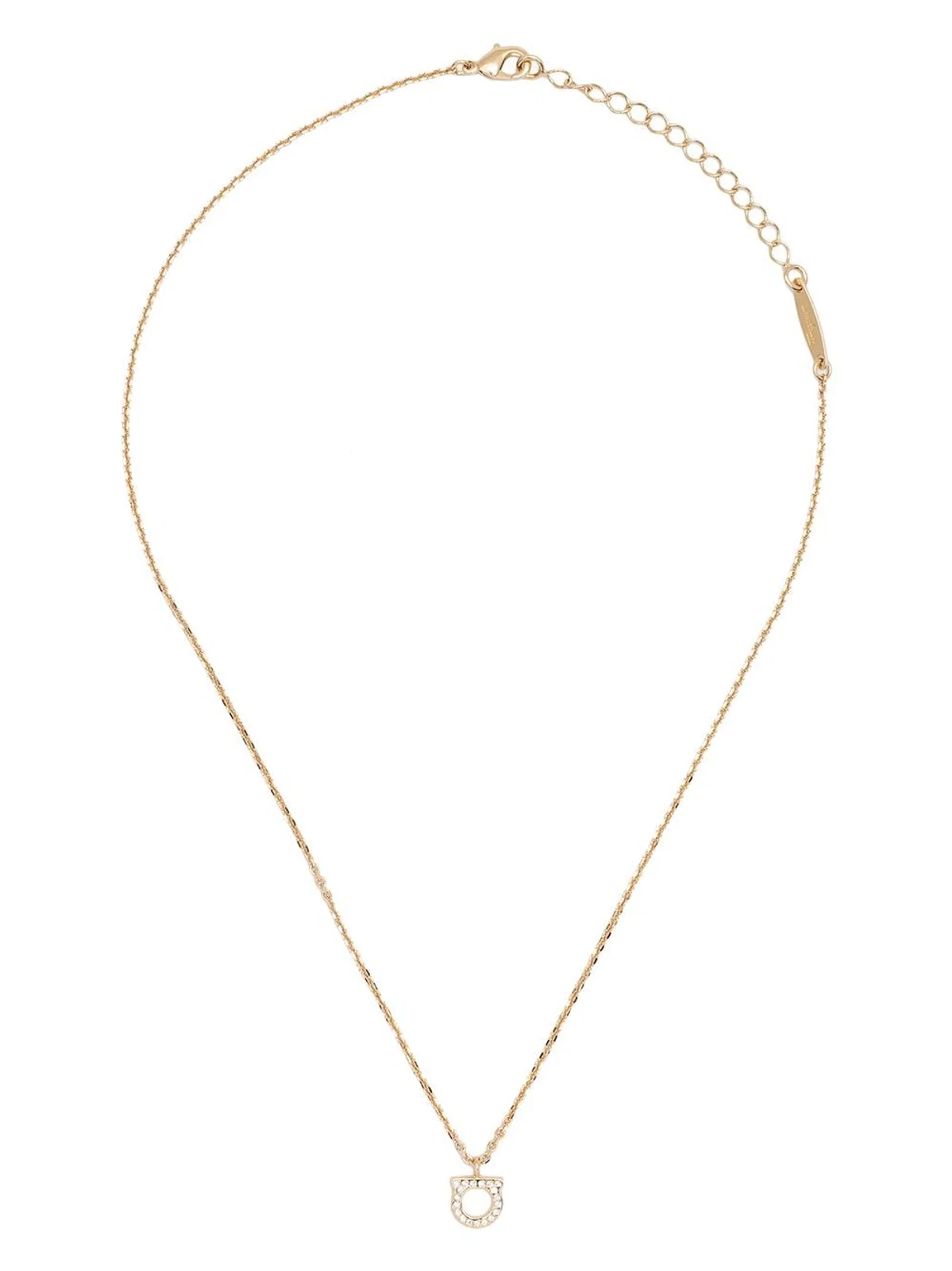 Ferragamo Gancini Crystal Necklace