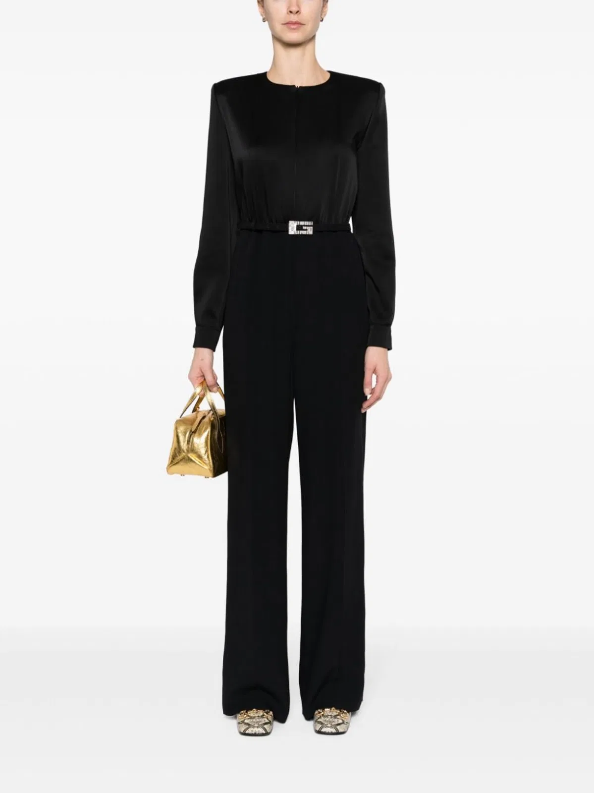 Gucci Viscose Jumpsuit With Belt