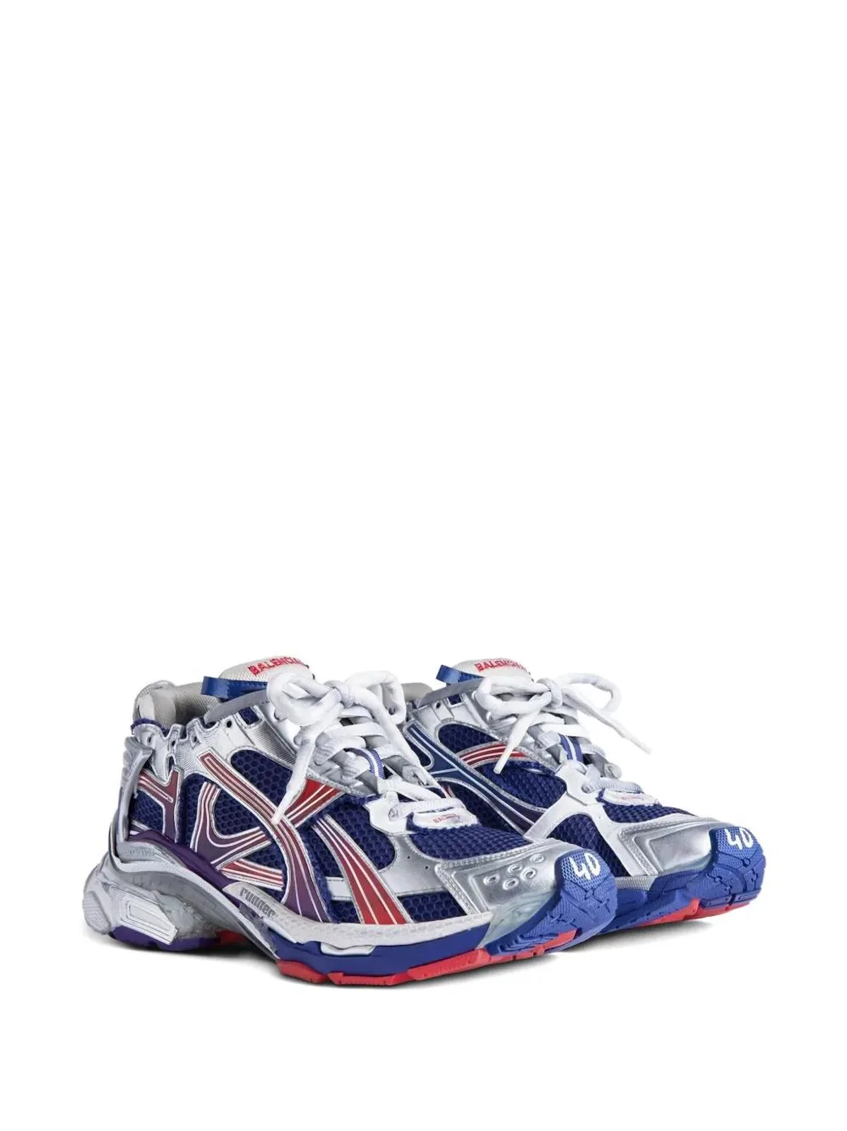 Balenciaga Navy Red Grey Sneakers