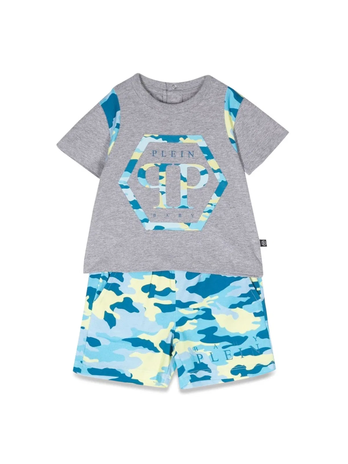 Philipp Plein Camou T-Shirt And Shorts Set