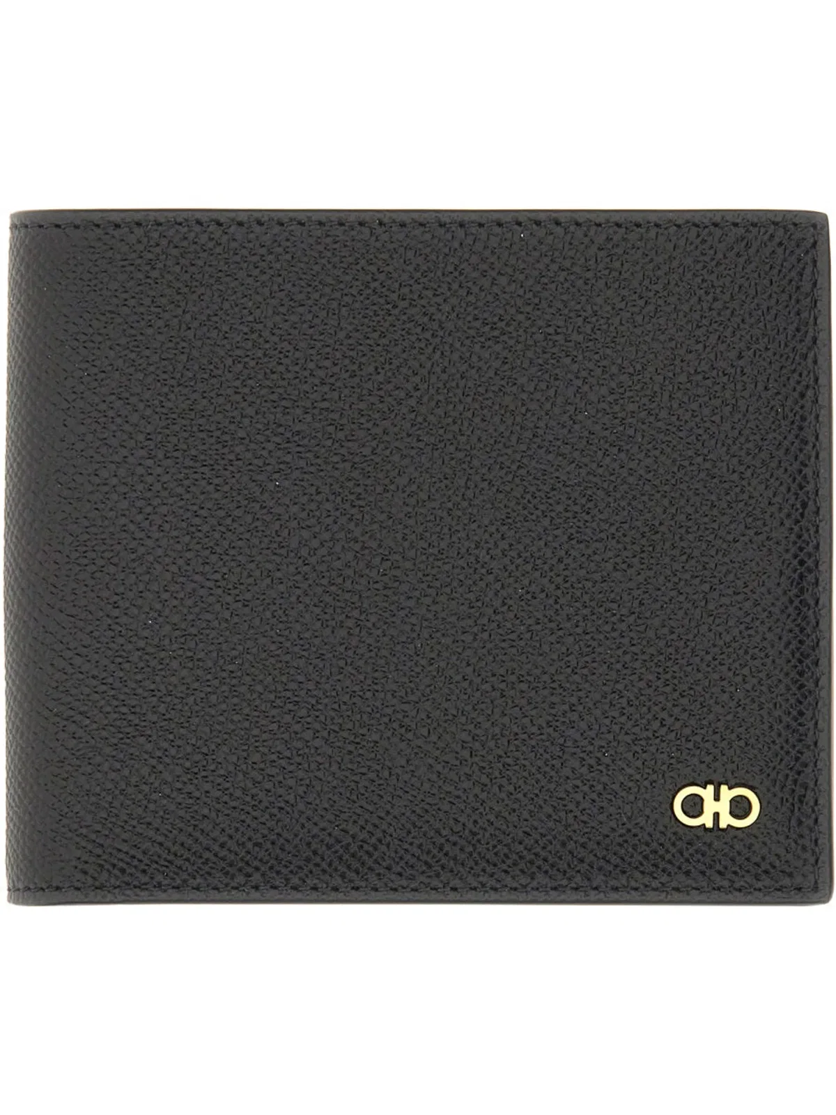 Ferragamo Black Calf Leather Wallets