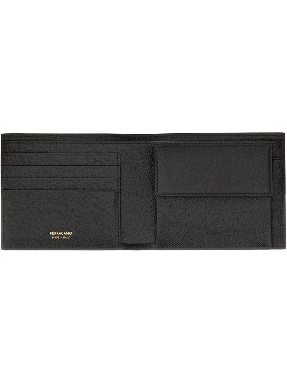 Ferragamo Black Calf Leather Wallets