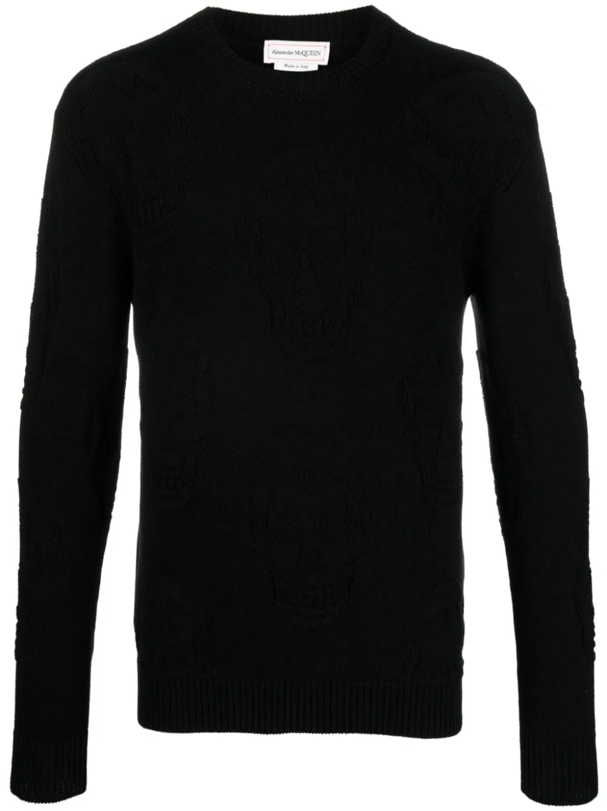Alexander Mcqueen Skull Knitted Cotton Jumper