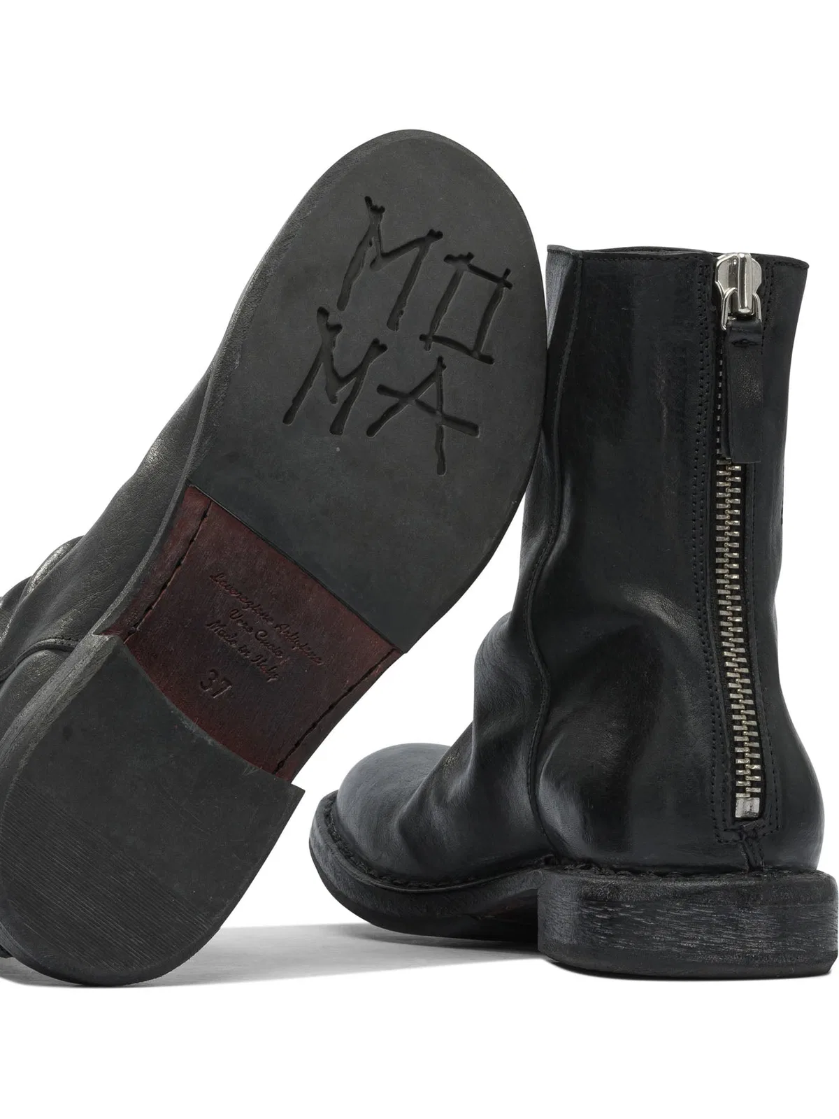 Moma "Minsk" Zippered Ankle Boots