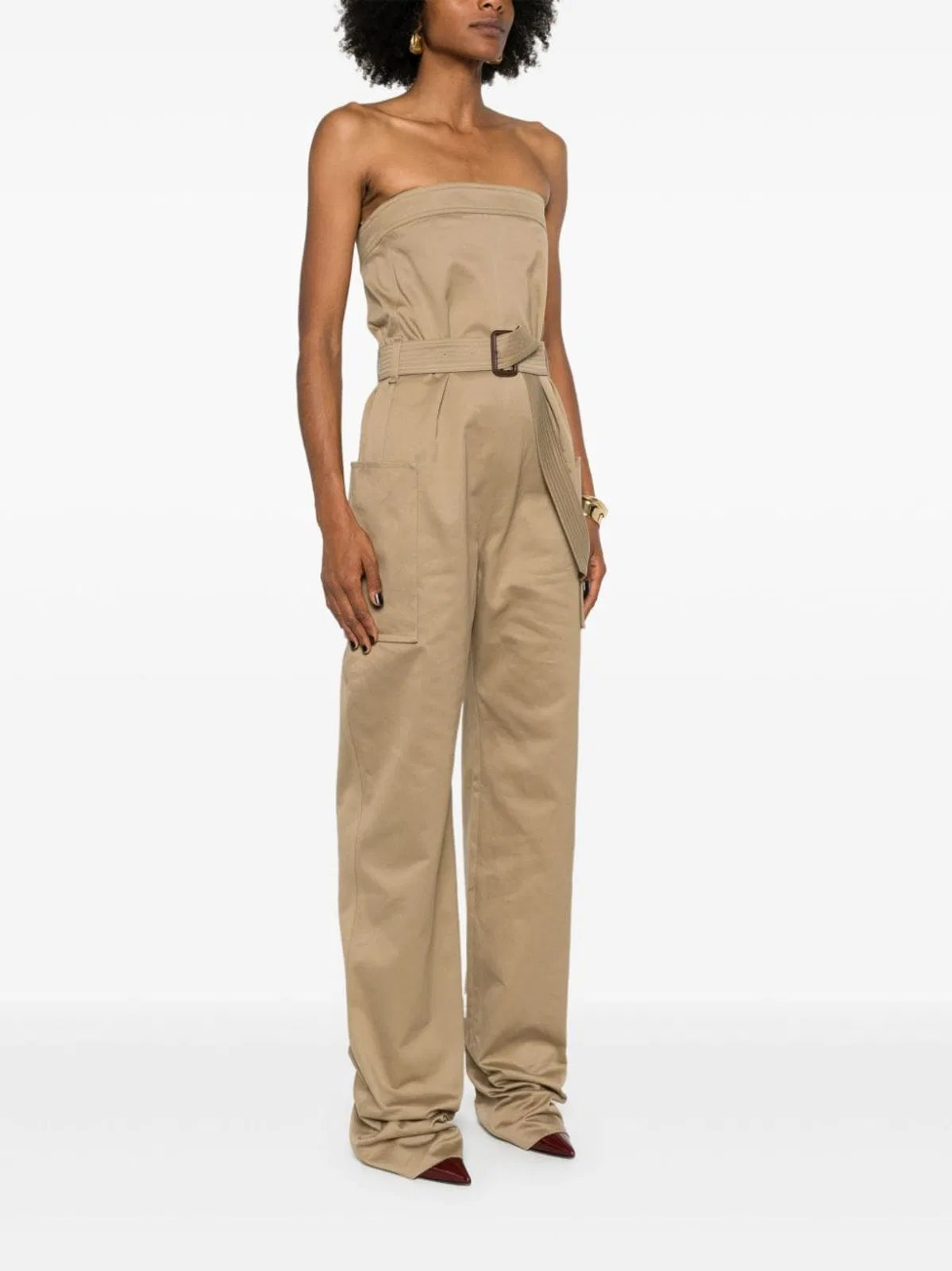 Saint Laurent Cotton Gabardine Jumpsuit