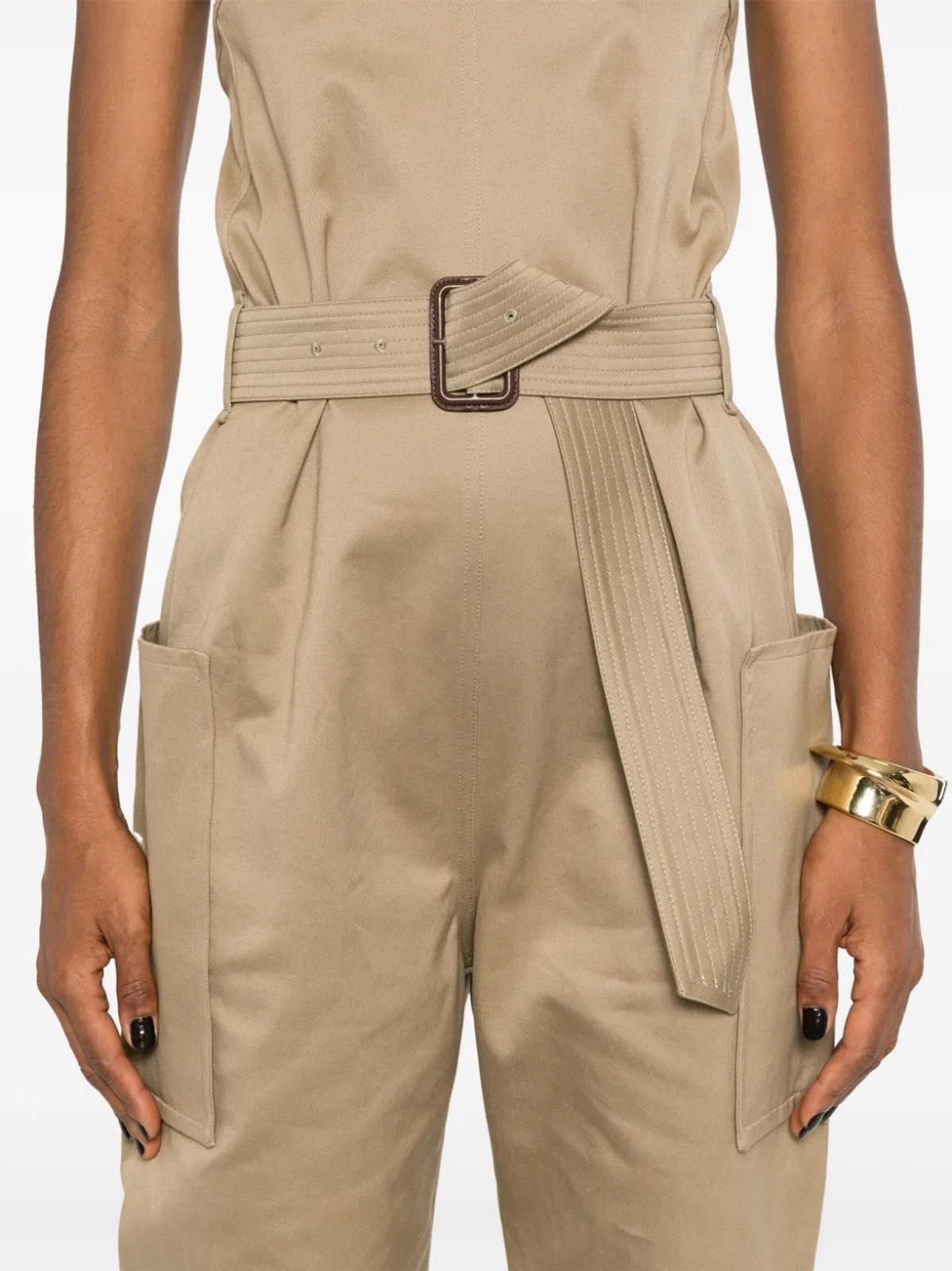 Saint Laurent Cotton Gabardine Jumpsuit