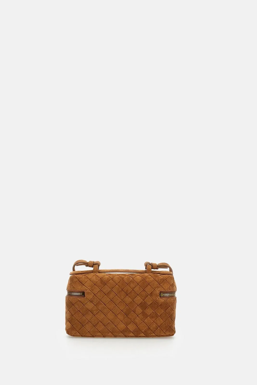 Bottega Veneta Amber Brown Calf Leather Bang Bang Suede