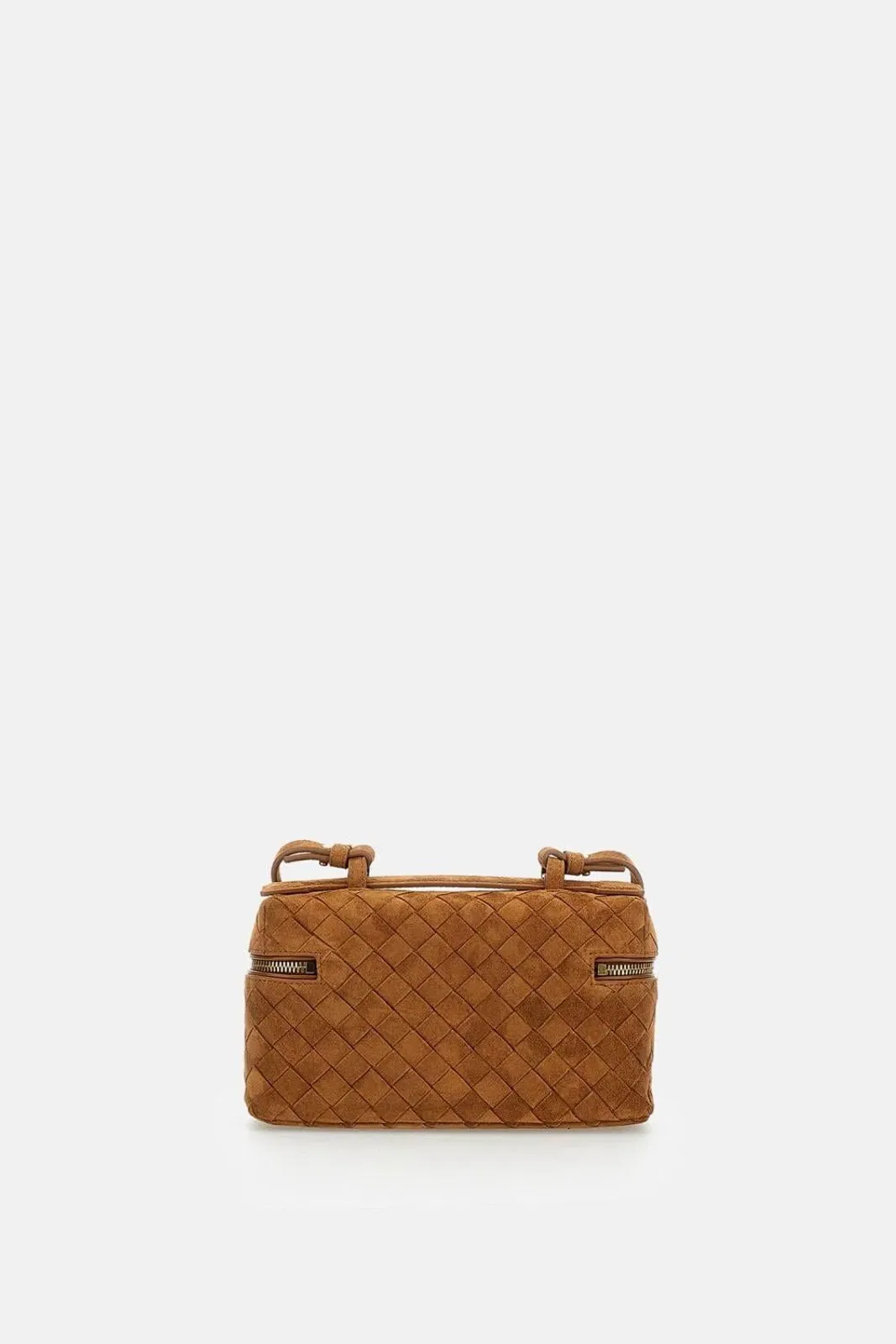 Bottega Veneta Amber Brown Calf Leather Bang Bang Suede