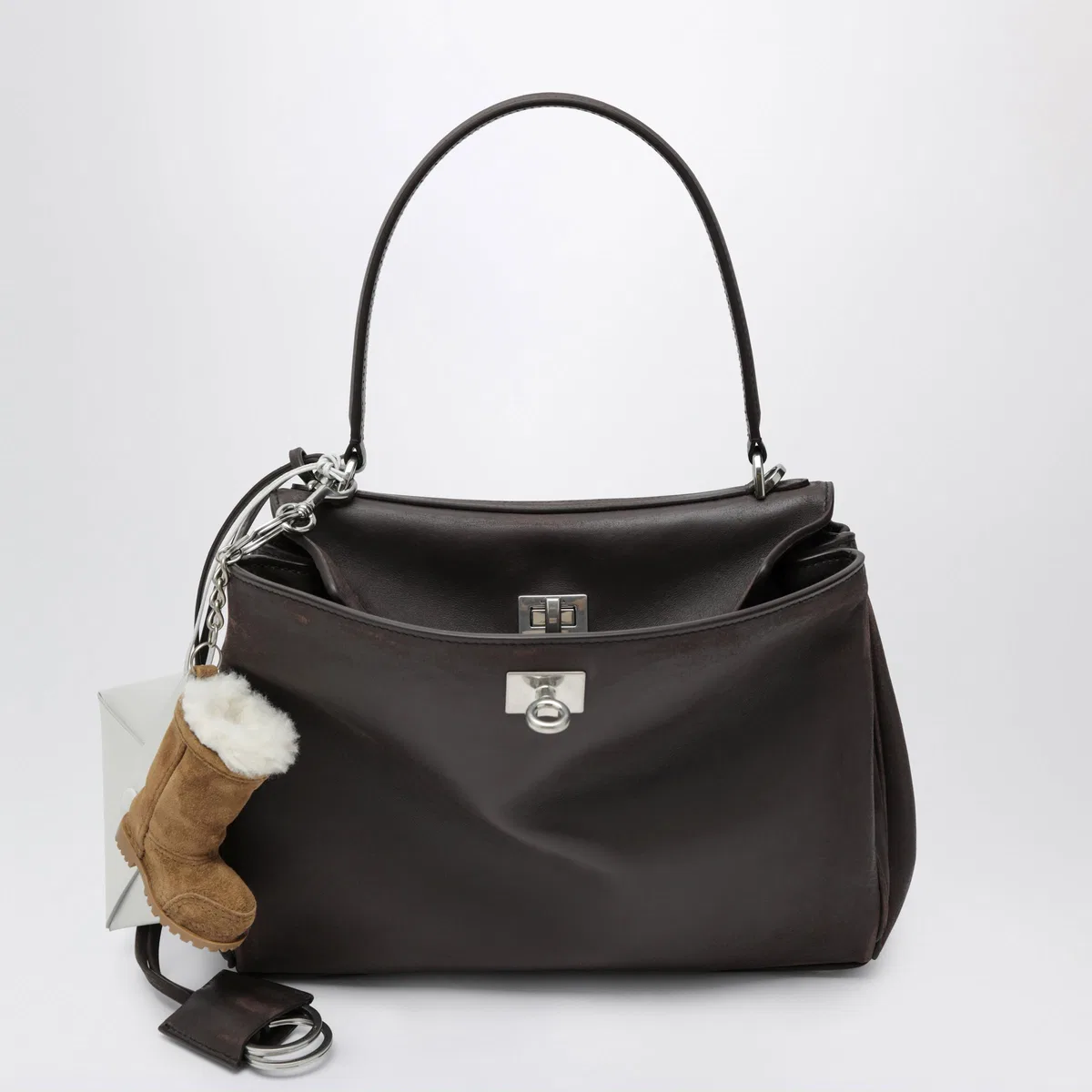 Balenciaga Small Rodeo Bag In Calfskin Leather, Esp