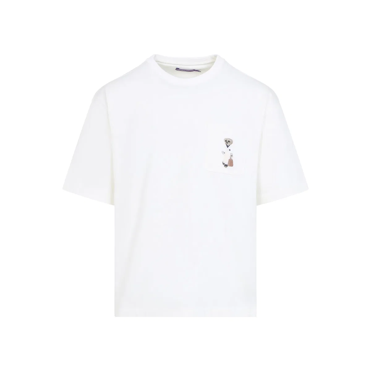 Ralph Lauren Purple Label White Cotton T-Shirt