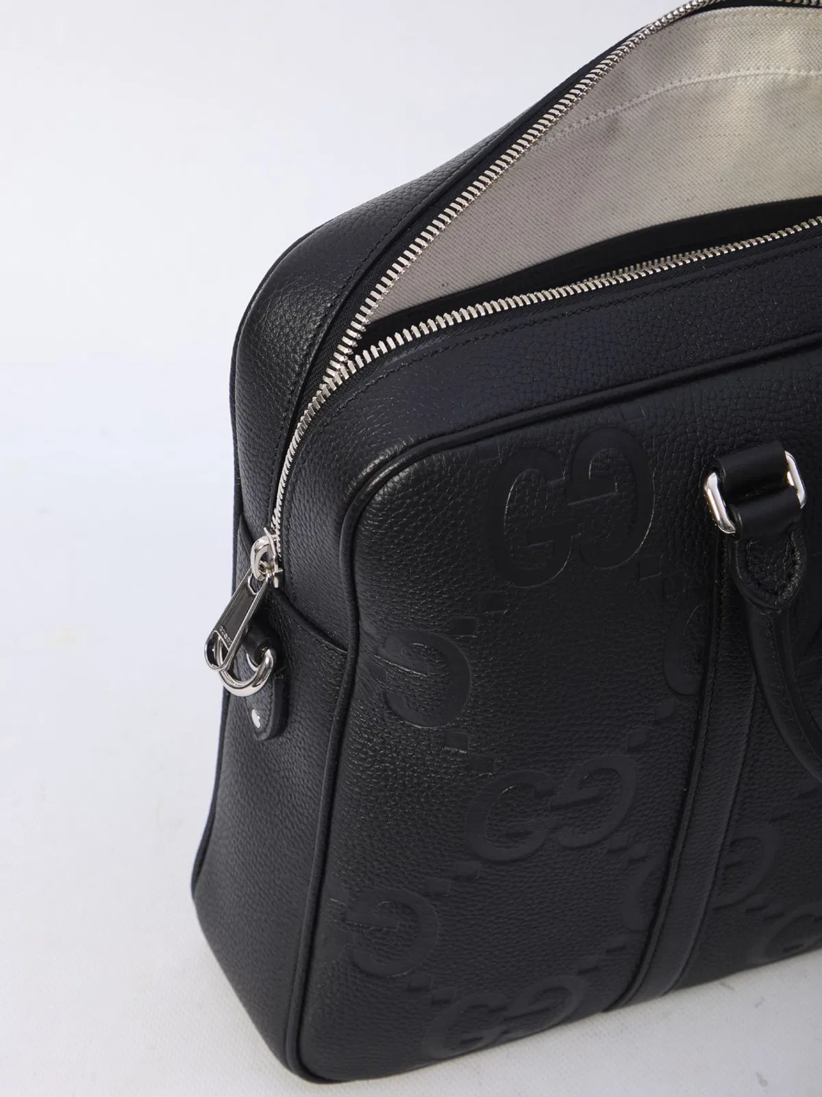 Gucci Black Leather Briefcase