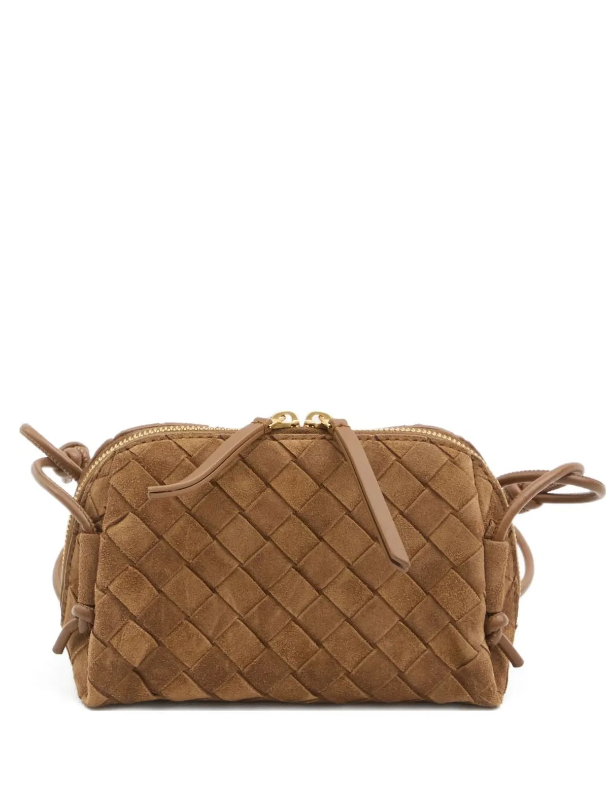 Bottega Veneta Mini Intrecciato Knotted Leather Shoulde
