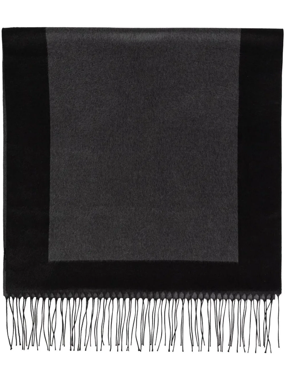 Saint Laurent Dark Grey Silk Scarf