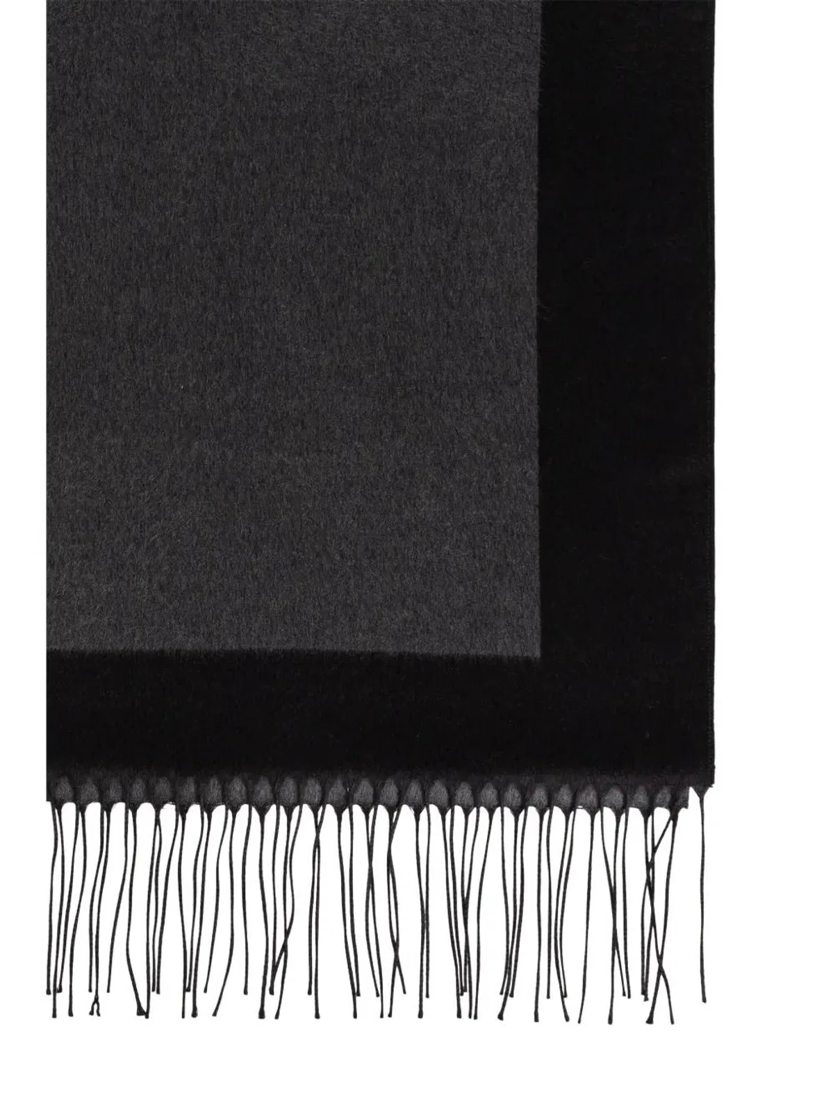 Saint Laurent Dark Grey Silk Scarf