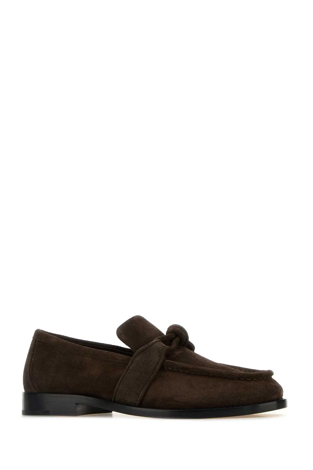 Bottega Veneta Fondant Brown Suede Calf Leather Loafers