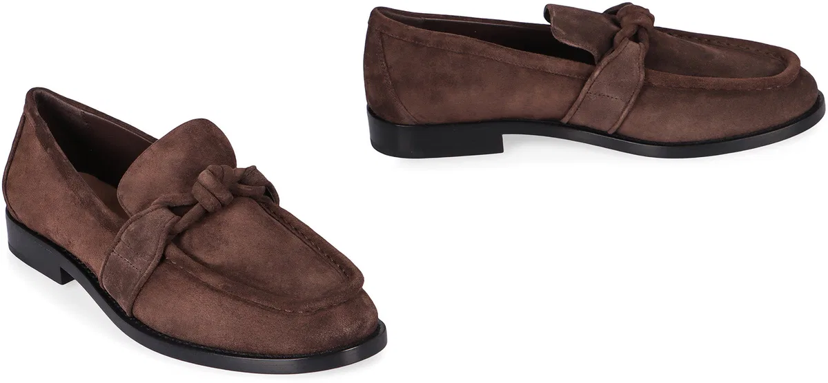 Bottega Veneta Fondant Brown Suede Calf Leather Loafers