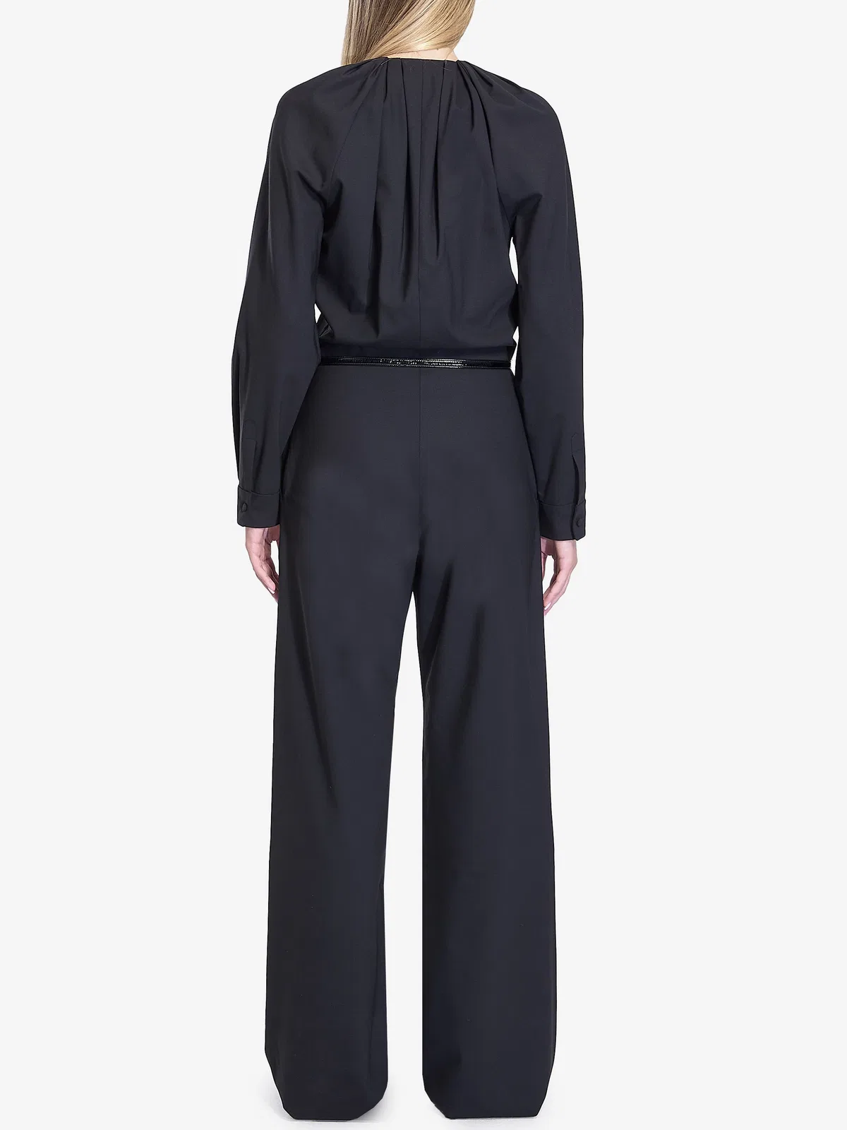 Gucci Black Stretch Wool Jumpsuit