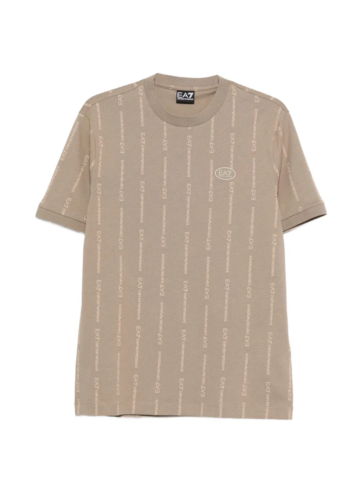 EA7 Logo-Striped T-Shirt