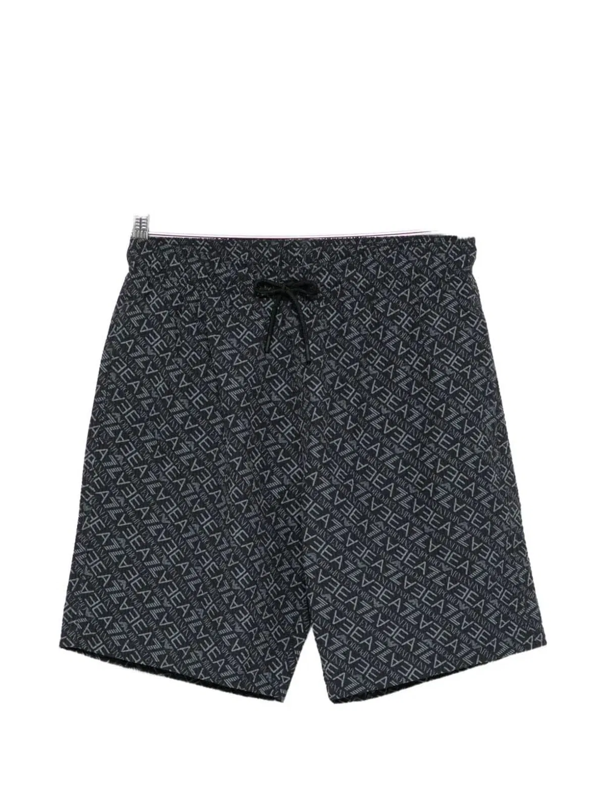 EA7 Logo-Print Drawstring Swim Shorts