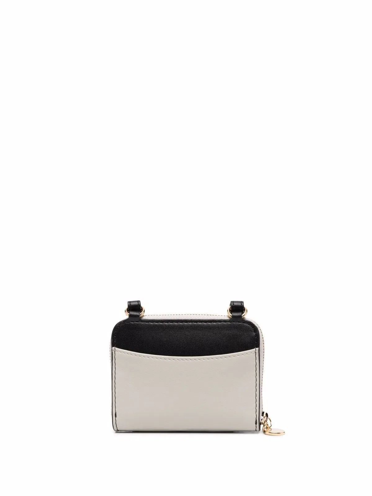 Stella Mccartney Black Polyurethane Card Holder