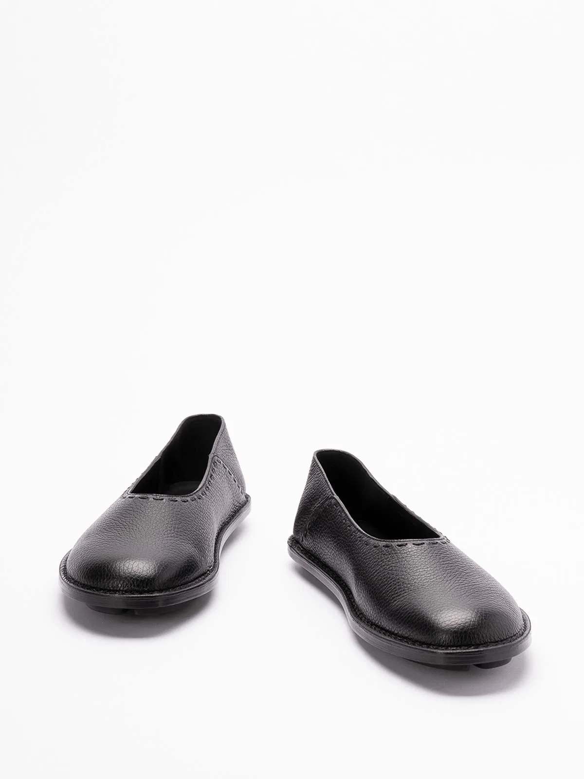 Fendi Black Calfskin Ballerinas