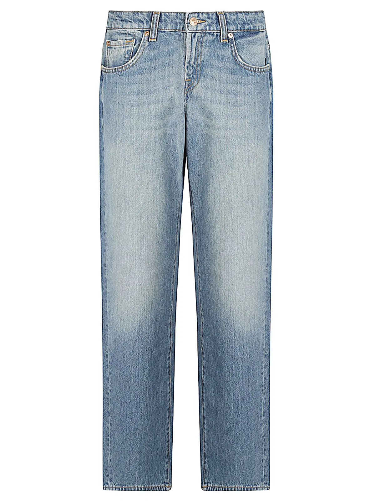 Seven Low Straight Denim Jeans