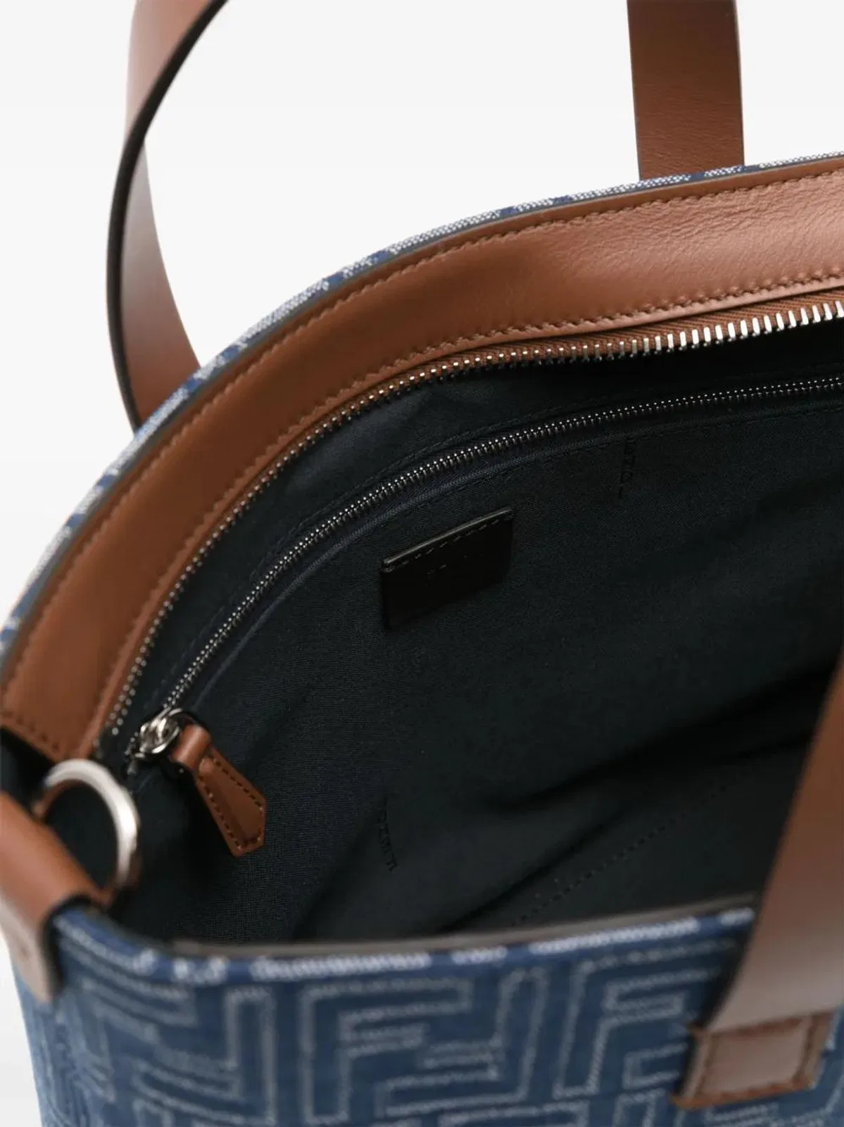 Fendi Canvas And Leather Shopping Bag