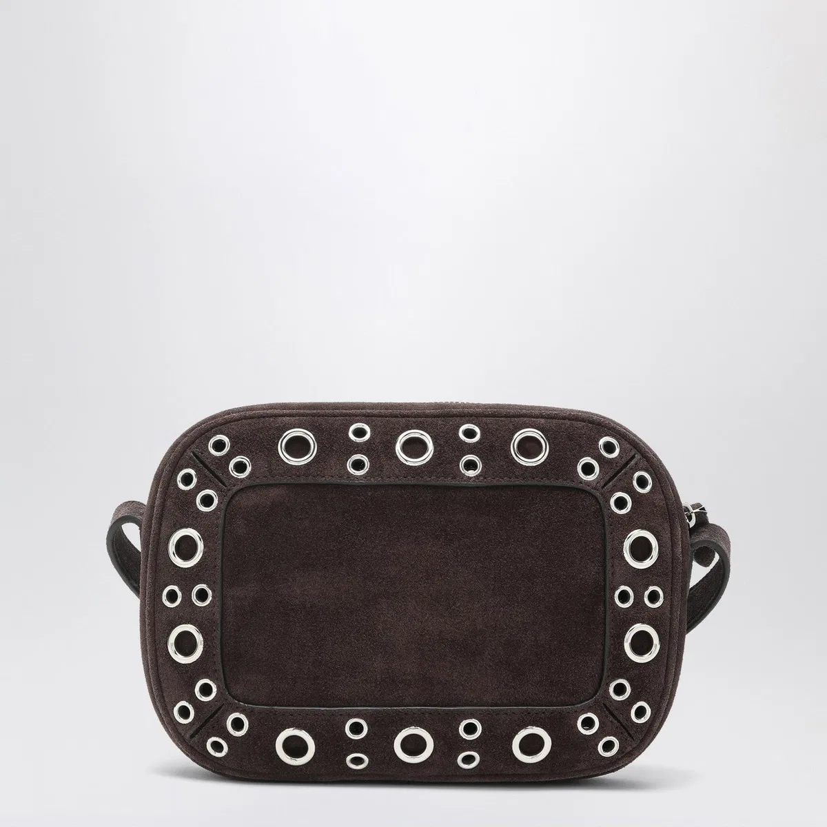 Valentino Garavani Nellcôte Bag Brown In Suede With Studs A