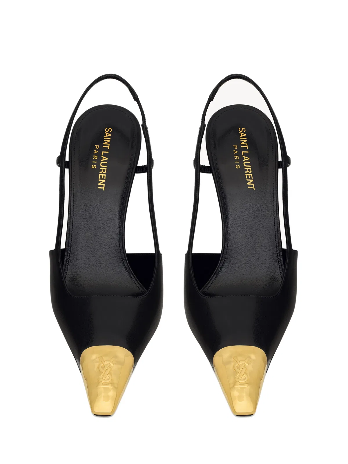 Saint Laurent Black Leather Jeanne Pumps
